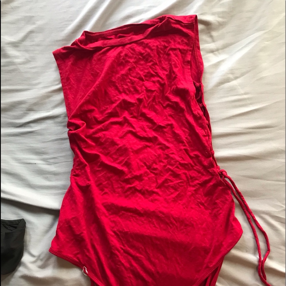 red body suit